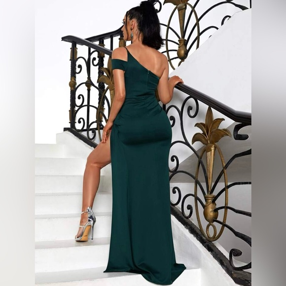 Missord Cut Out One Shoulder Slit Thigh Formal Dress - Picture 4 of 5